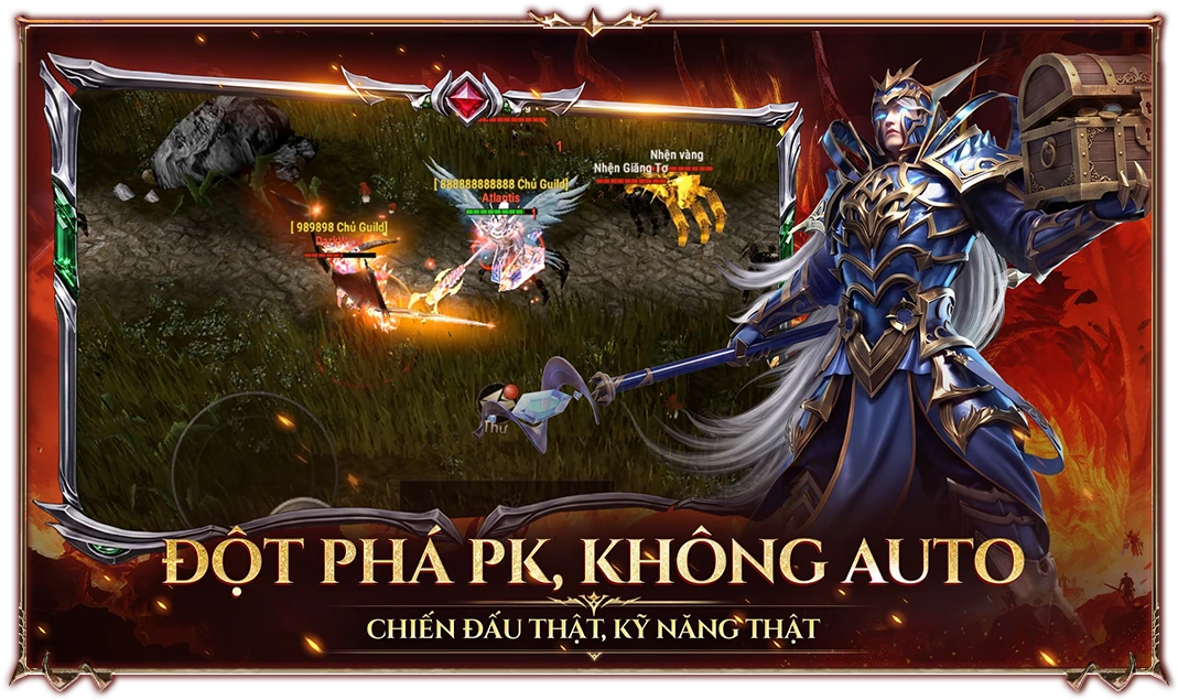 Đột phá PK, không auto - chiến đấu thật, kỹ năng thật