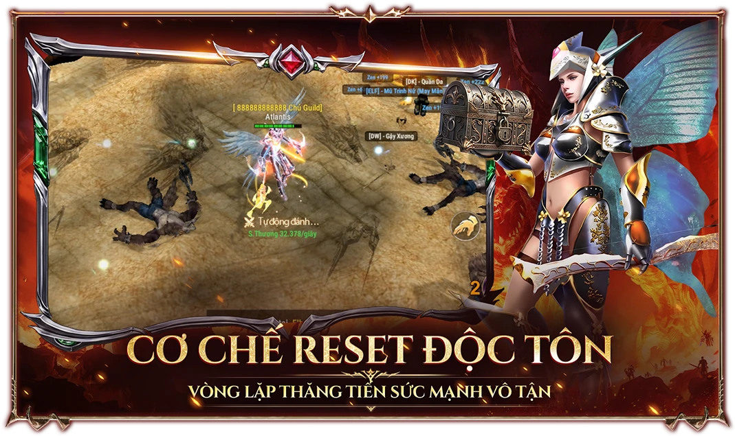 Cơ chế Reset độc tôn - vòng lặp thăng tiến sức mạnh vô tận