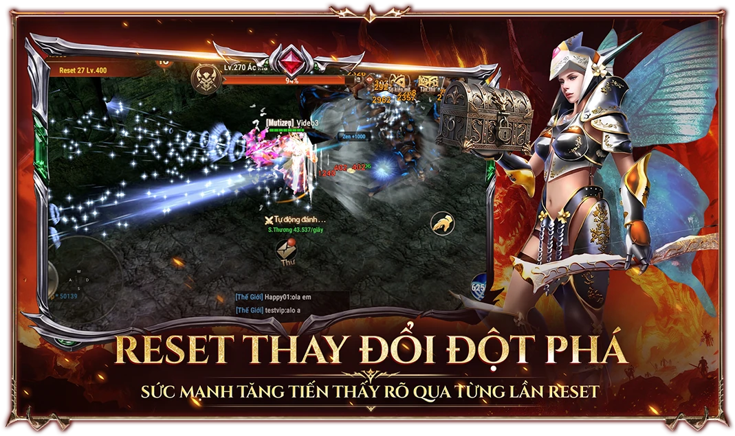 Reset thay đổi đột phá - sức mạnh tăng tiến thấy rõ qua từng lần reset